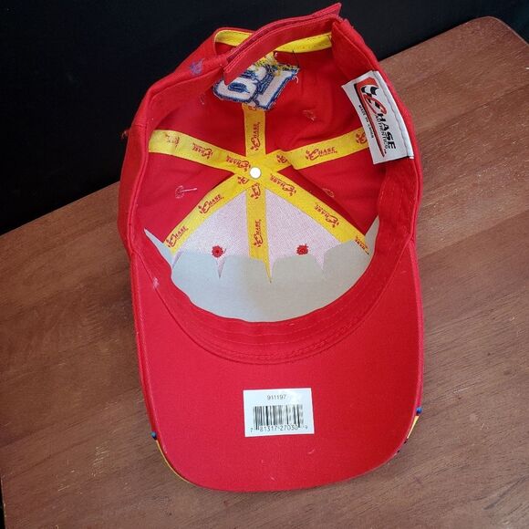 Oreo Ritz Dale Jr #81 Red and Yellow Baseball Cap Hat Flames - Picture 3 of 4